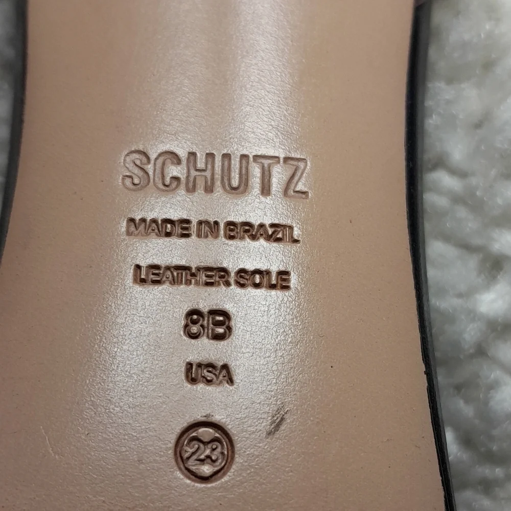 SCHUTZ ELYDA Black  transparent/pvc Bow Heels Size 8 - Picture 15 of 16